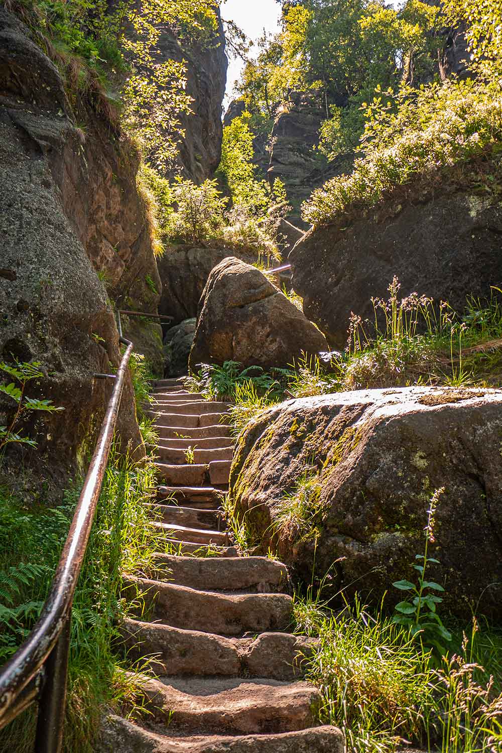 Aufstieg zum Pfaffenstein Aufstieg zum Pfaffenstein